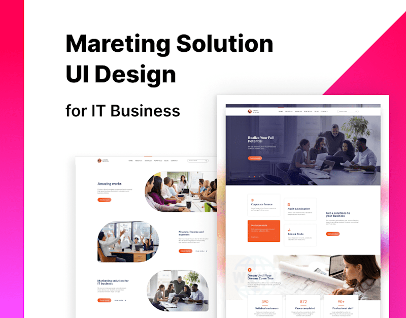 Cover image for Web UI Design, Landing Page UI Template