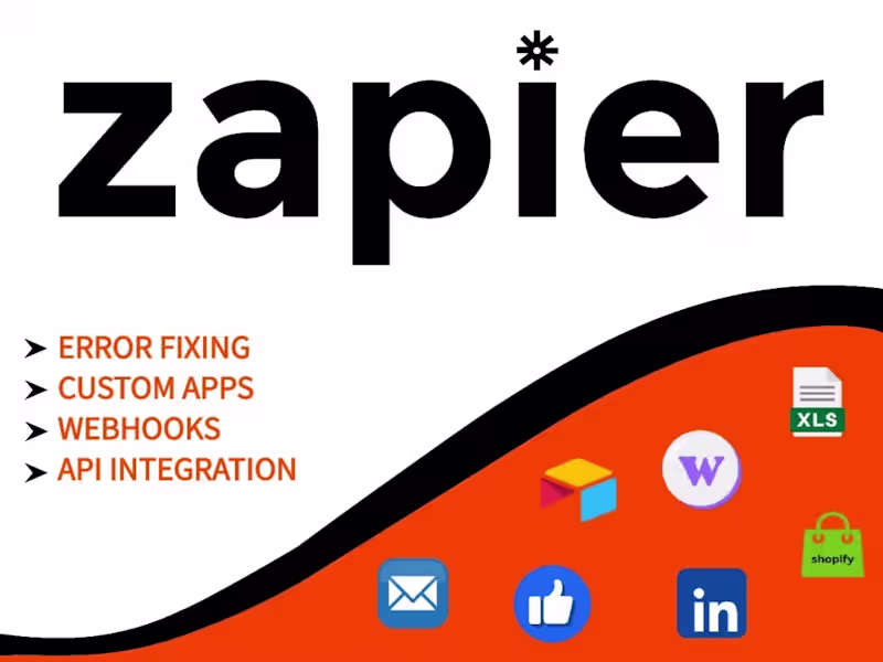 Cover image for Zapier Integration Expert | Zapier Automation | Zaps Integration