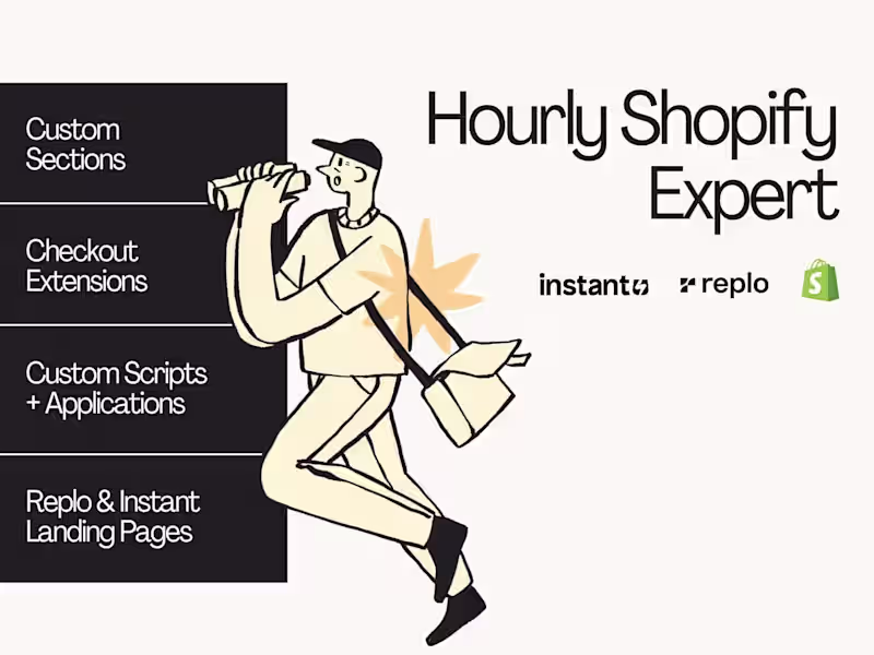 Cover image for Shopify Expert for Development & Fixes (Hourly)