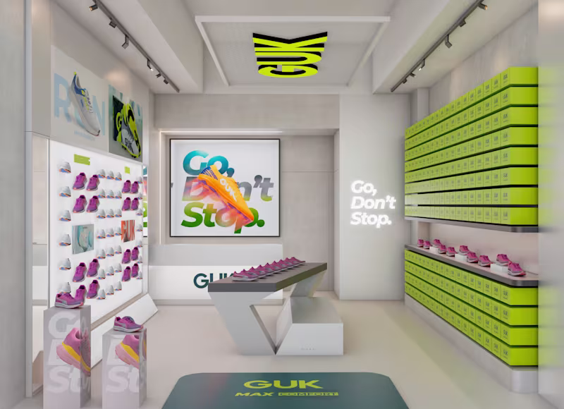 Cover image for GUK RETAIL STORE DESIGN + 3D RENDERS