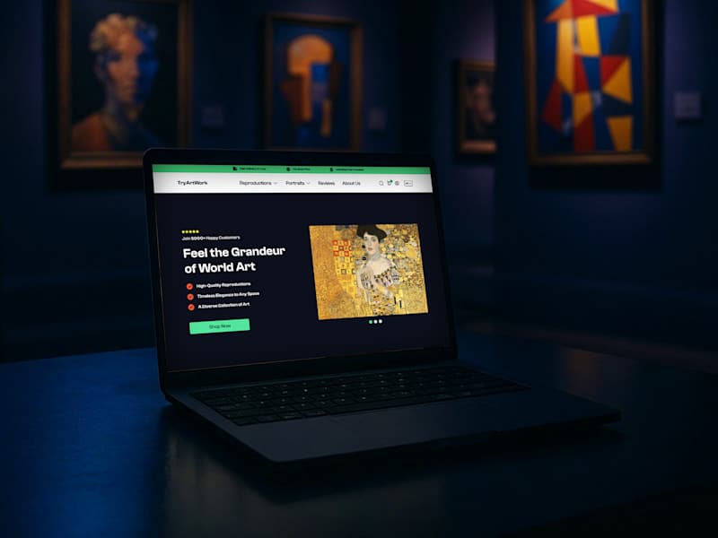 Cover image for E-commerce Website | Try Art Work | UI/UX Design