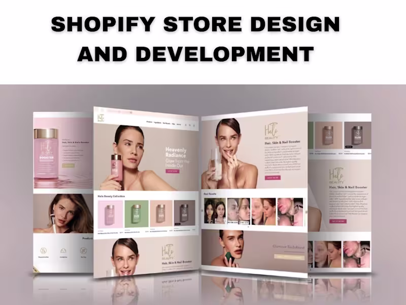 Cover image for Shopify Store Design & Custom Theme Setup (UX/UI Optimized)
