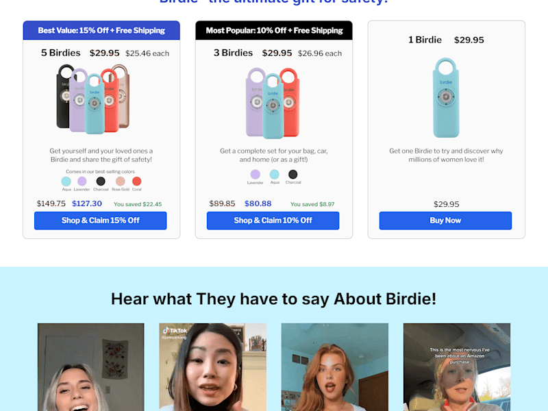 Cover image for Landing Page Develop In Instant For Meet Birdie