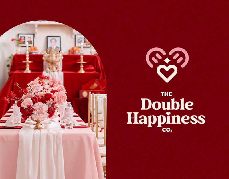 Cover image for The Double Happiness Co. | Event Decor Branding