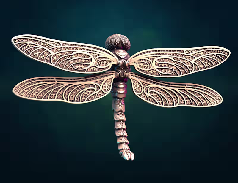 Cover image for Print ready dragonfly assembly.