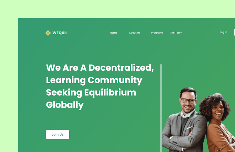 Cover image for UI/UX Design For Wequill Learning Community.