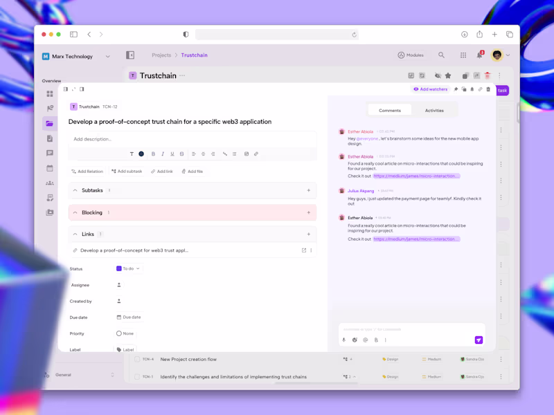 Cover image for Web app for Streamlining Team Collaboration, Communication & HR
