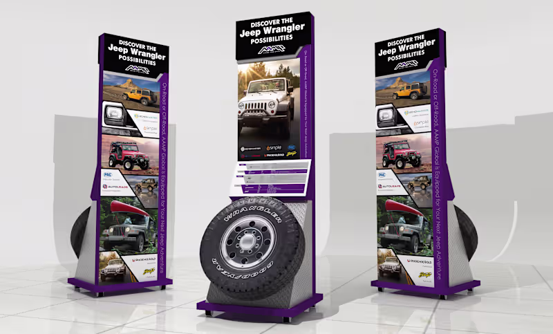 Cover image for Jeep Wrangler Tire Innovation Display