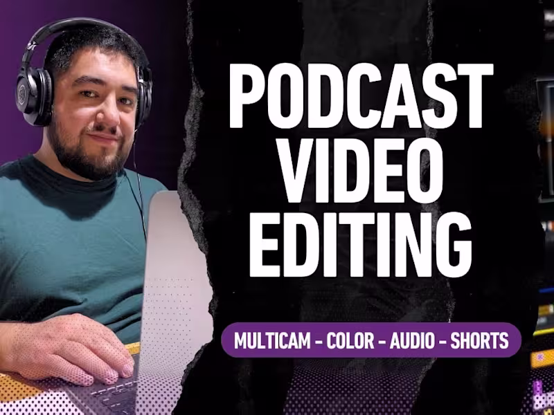 Cover image for Podcast Video Editing with Clean Audio & Natural Flow
