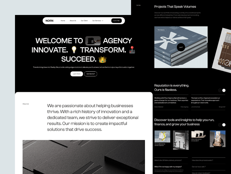 Cover image for Agency Landing Page