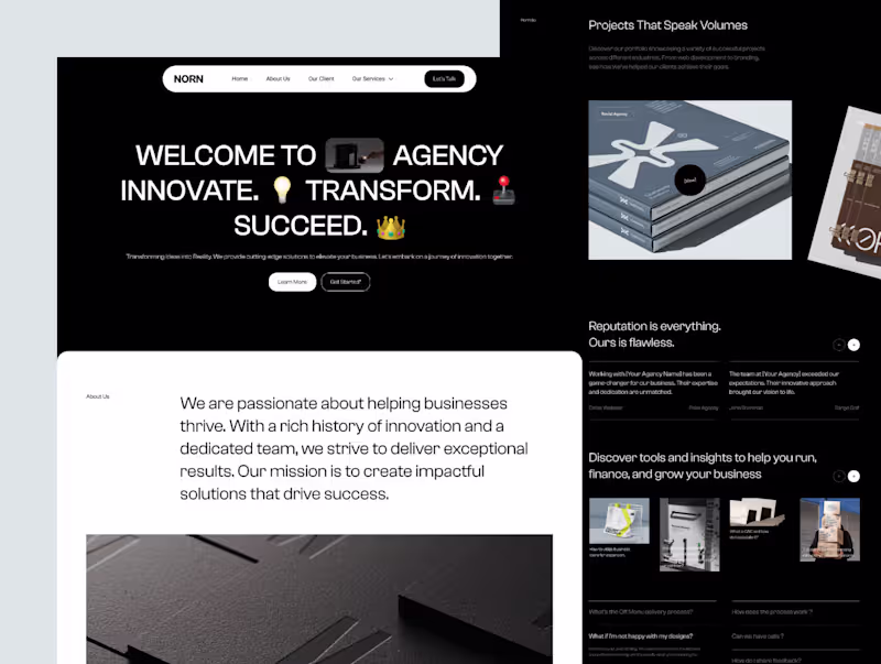 Cover image for Agency Landing Page