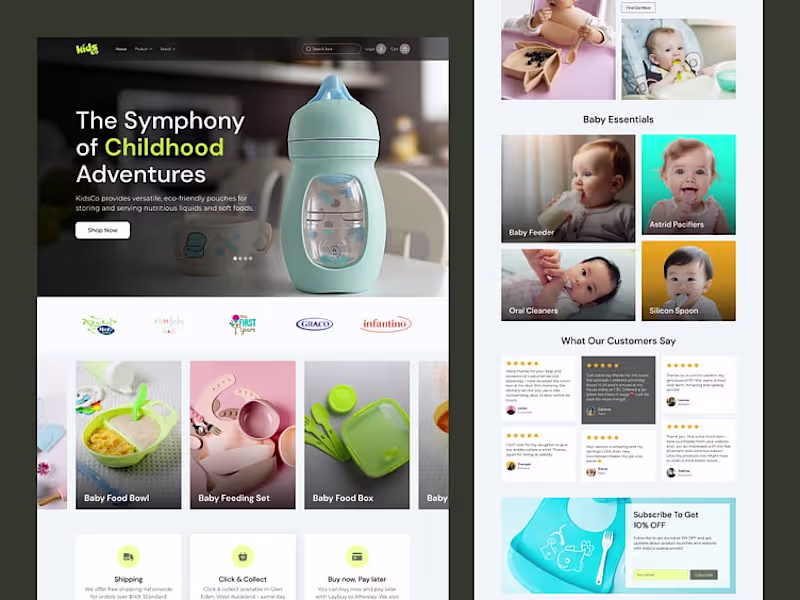 Cover image for Conversion-Driven E-Commerce Experience for Kidsco Baby Store