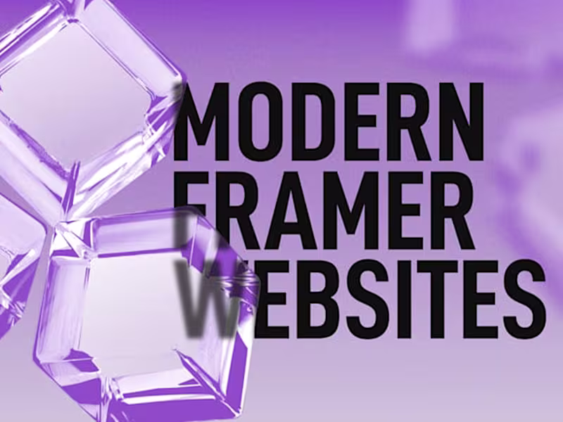 Cover image for Framer website