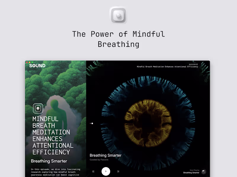 Cover image for Pascora App — Breath works & meditations