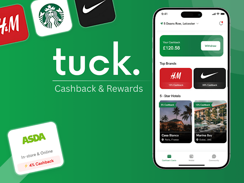 Cover image for Tuck. (Find Nearby Businesses and Earn cashback.)