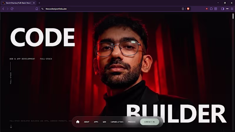 Cover image for My own portfolio site —