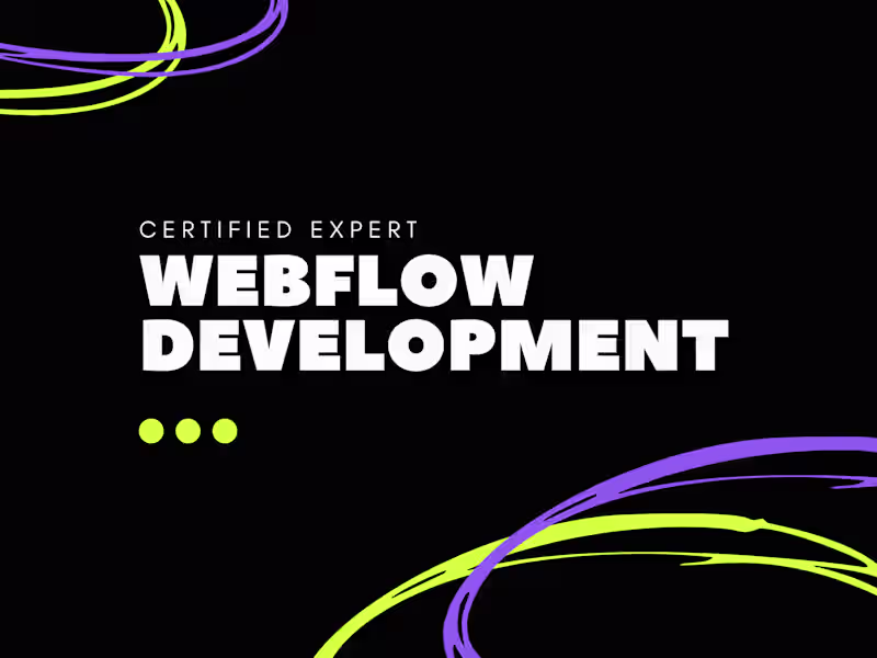 Cover image for Webflow Website Development