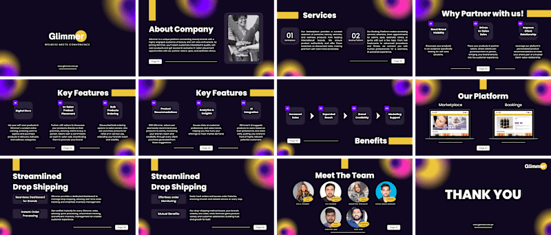 Cover image for Glimmer - Pitch Deck 