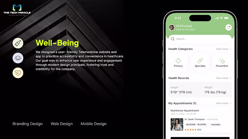Cover image for Well Being - Health Sector application :: Behance
