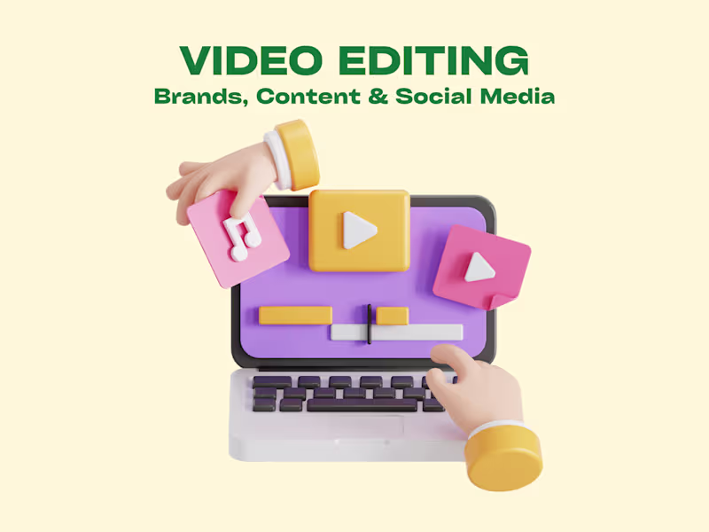 Cover image for Engaging Video Editing for Brands, Content & Social Media