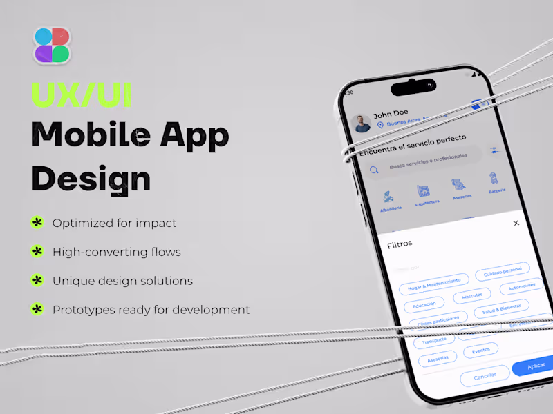 Cover image for UX/UI App Design