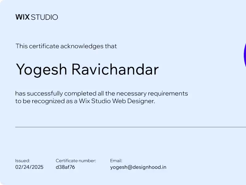 Cover image for Advanced Wix Studio Website