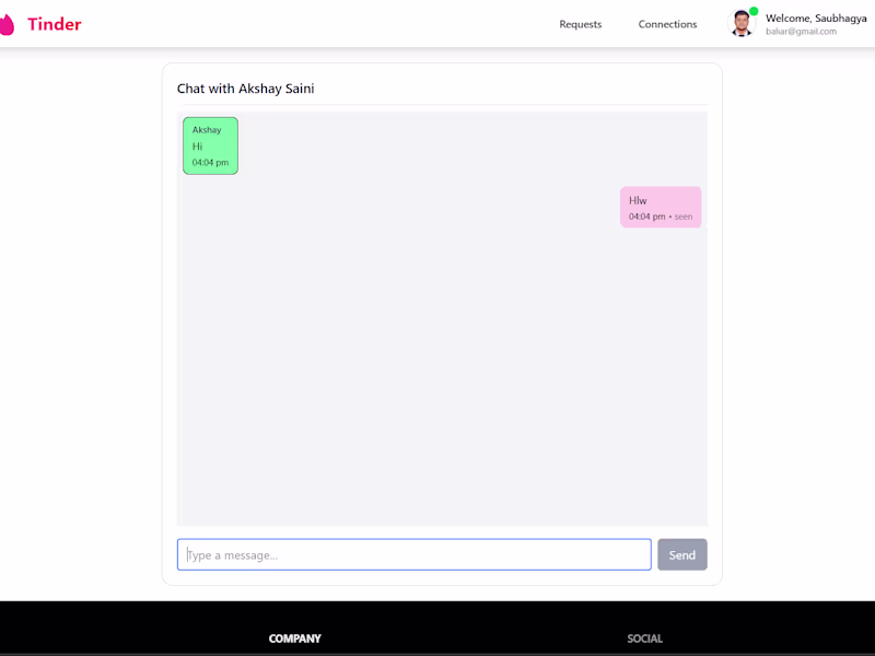 Cover image for Tinder - MERN Stack Development