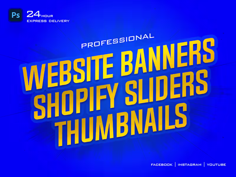 Cover image for Web & Thumbnail Banner Design