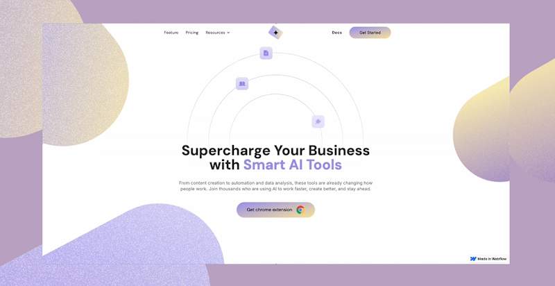 Cover image for AI Tools Hero – Animated Concept with Rive + Webflow
