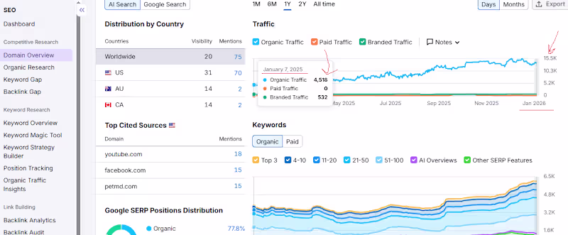 Cover image for 245% Organic Growth for Client in 1 year! This is a National...