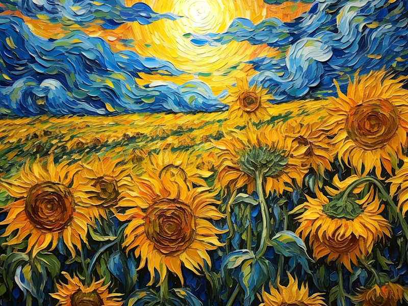 Cover image for Sunflowers by Van Gogh