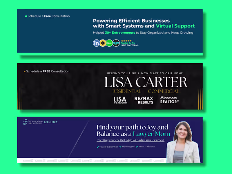 Cover image for LinkedIn Cover Design | Brand-Aligned & Professional Visuals