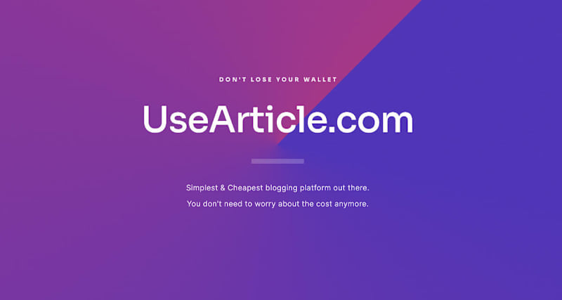 Cover image for UseArticle.com