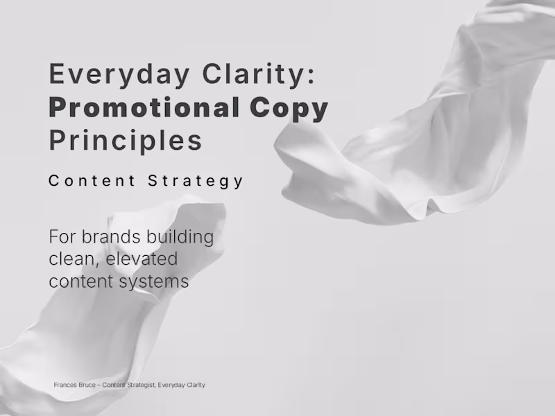 Cover image for Three Everyday Clarity principles that