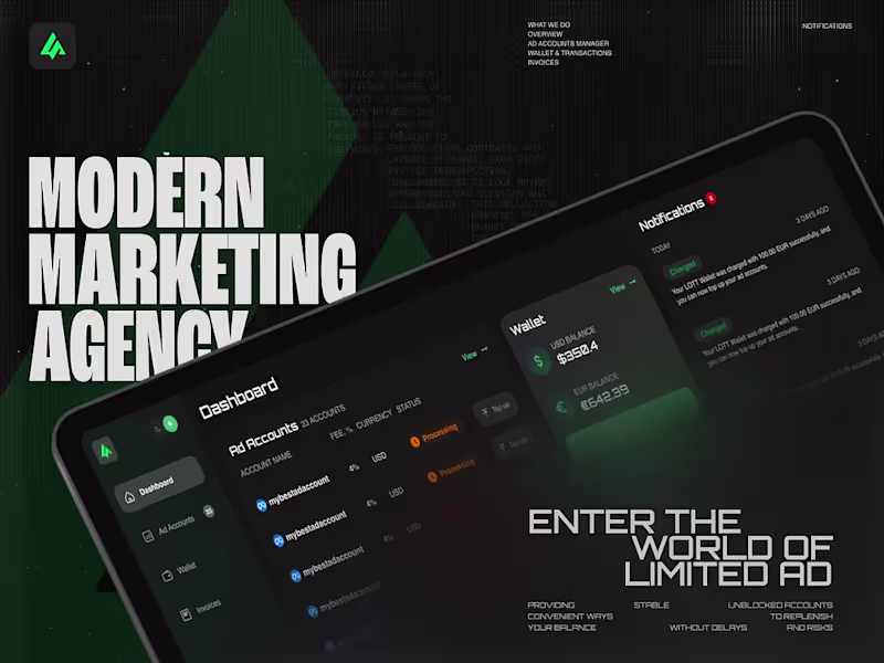 Cover image for Lott | Modern Marketing Agency Dashboard