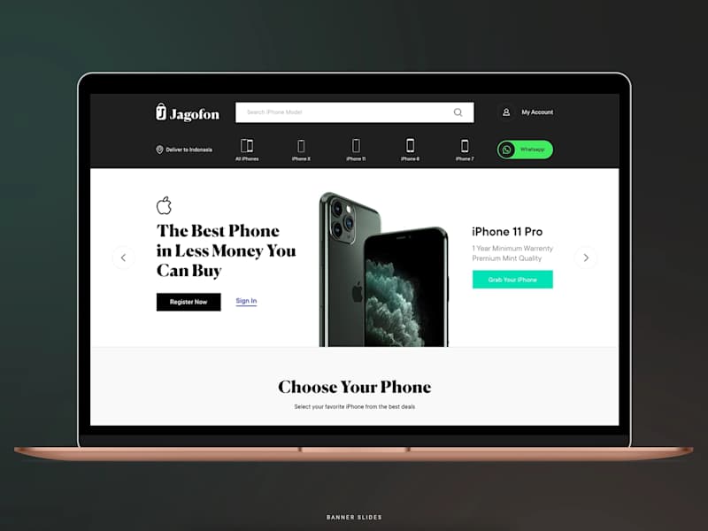 Cover image for Web Design For Jagofon.com - An Indonesian Tech Marketplace