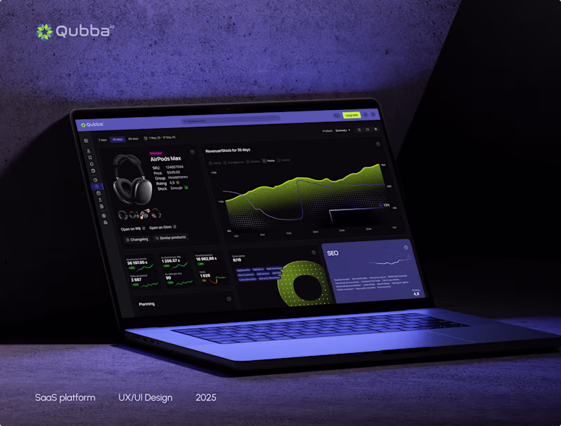 Cover image for Qubba: UX/UI Design for a Scalable SaaS Platform