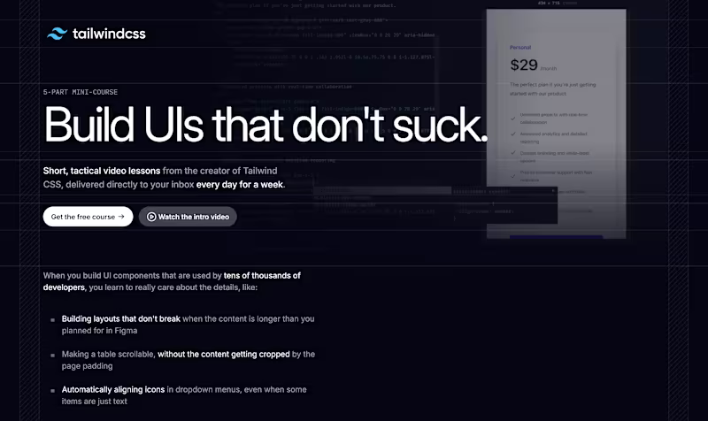 Cover image for Tailwind UI Clone Landing Page