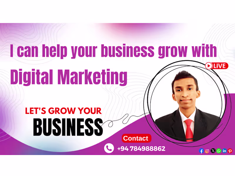 Cover image for Social Media Management & Content writing service