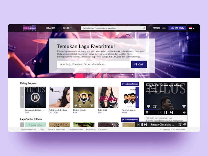 Cover image for 2015 - Music Streaming Service
