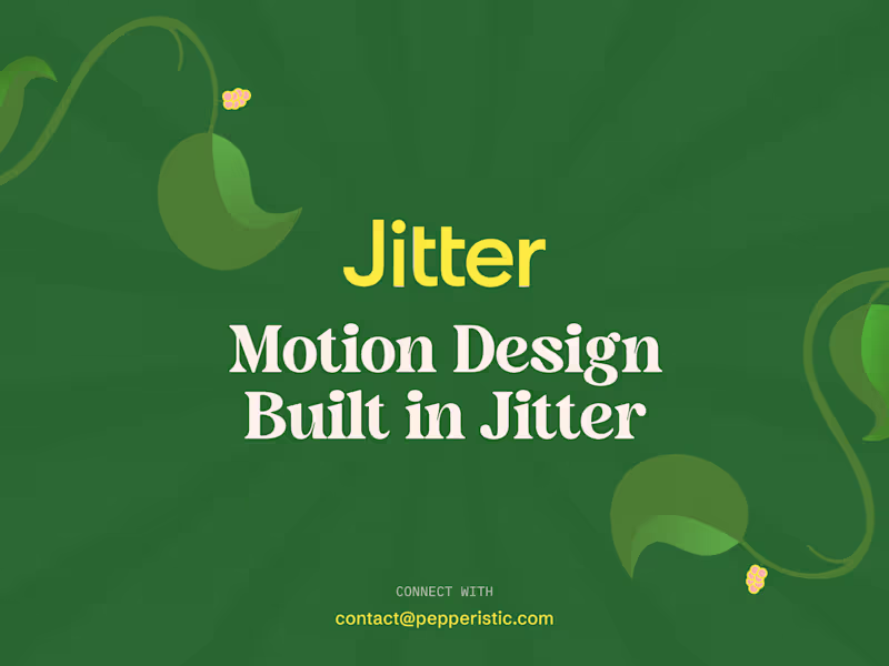 Cover image for Jitter-Based animation: Motion Design & Video Highlights