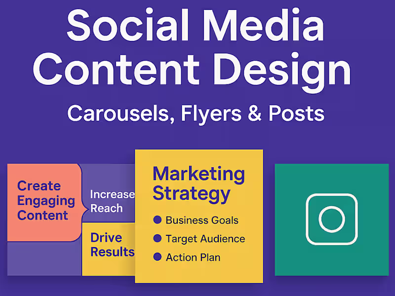 Cover image for Social Media Content Design | Carousels, Flyers & Posts