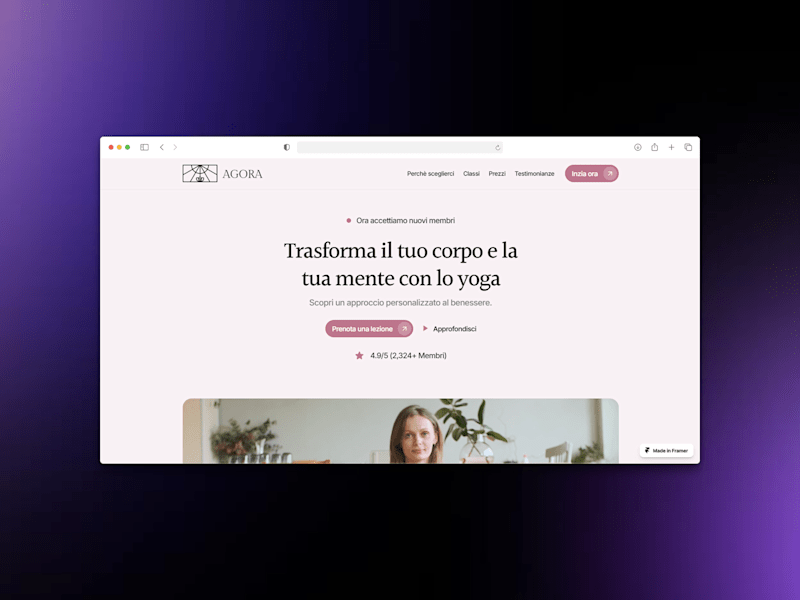 Cover image for Website Design for Yoga & Wellness Platform