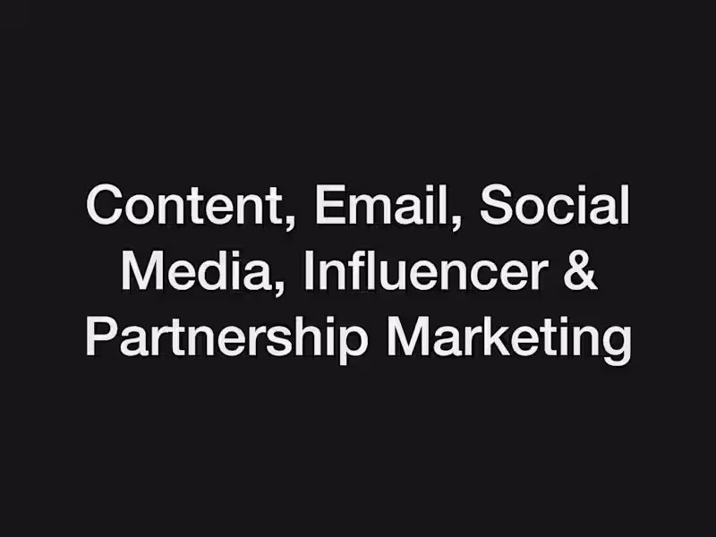 Cover image for Sr Content, Email, Influencer & Partnership Marketing Specialist