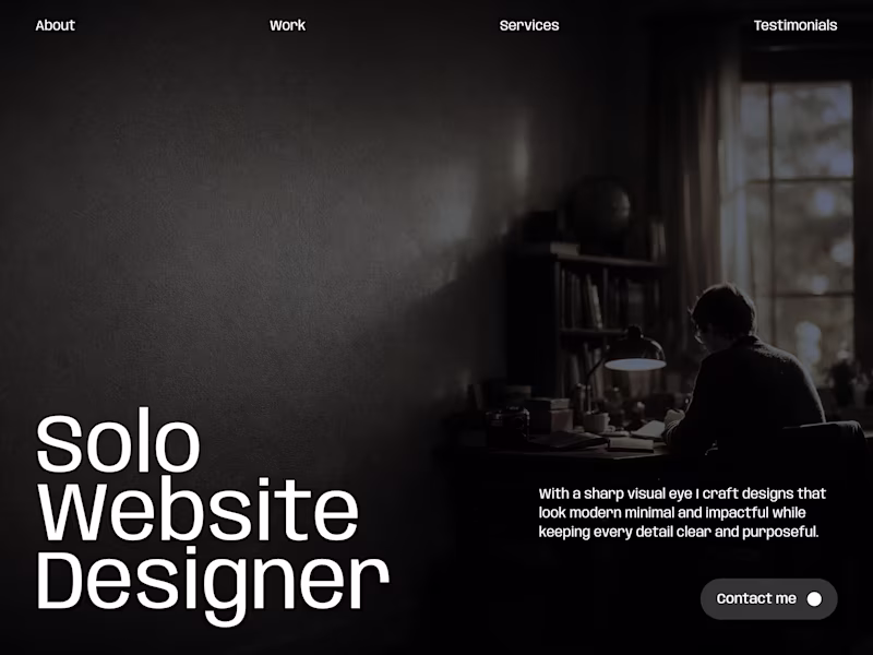 Cover image for Hero for solo in Framer