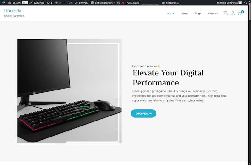 Cover image for Responsive Tech Store Development