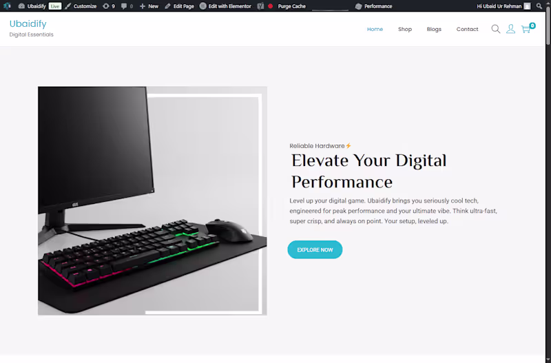 Cover image for Responsive Tech Store Development