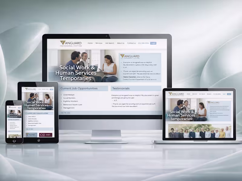 Cover image for Scalable Recruitment Platform for Vanguard Professional Staffing