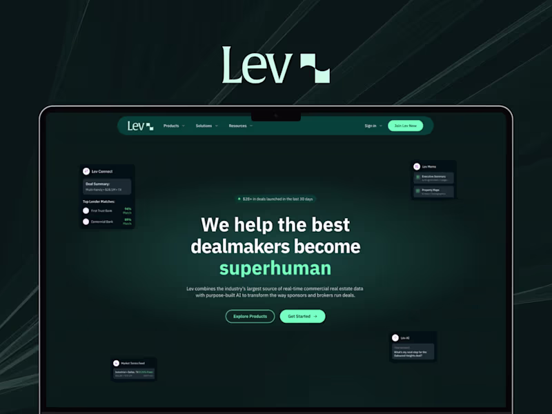 Cover image for Lev.com - Design & Framer Development