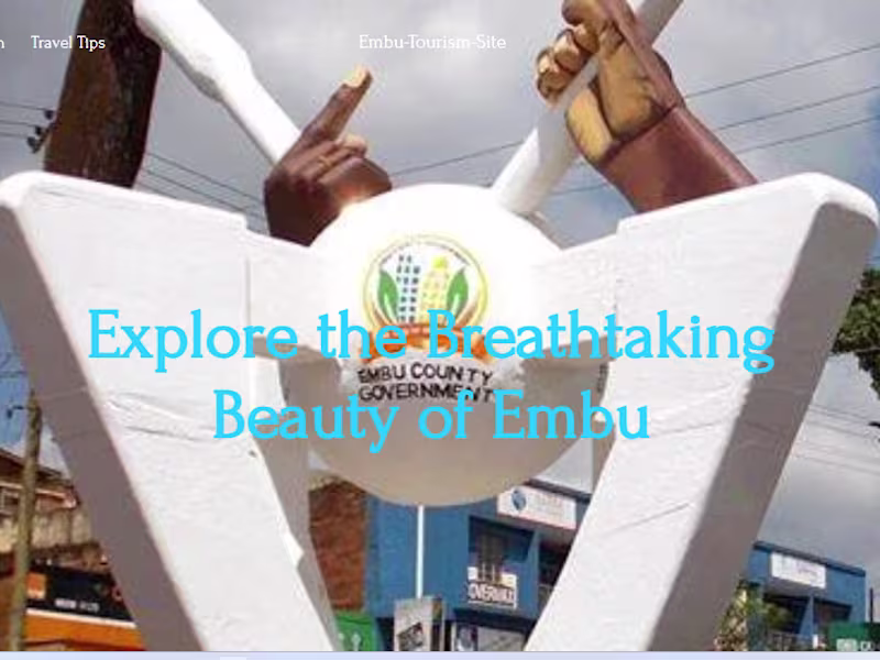 Cover image for Embu Tourist Site